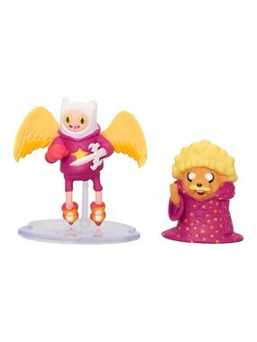ADVENTURE TIME FINN AND JAKE COLLECTOR'S WIZARD 2 PACK 2" FIGURES - PRE-OWNED